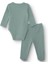 Erkek Bebek Yenidoğan Zıbın Body-Patikli Alt Interlok Zarf Yaka Uzun Kol Patikli Paça 2