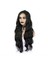 Siyah Uzun Dalgalı Fiber Sentetik Tül Peruk 4