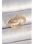 Pirinç Gold Renk Su Yolu Zirkon Taşlı Ayarlanabilir Model Kadın Yüzük - TJ-BYK3691 1