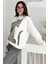 Leopar Baskı Detaylı Sweatshirt Beyaz 3
