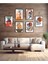 Scandinavian Botanical Art Soyut Dekoratif 6'lı Set Mdf Tablo 1