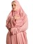Pudra Iki Parça Namaz Elbisesi Viskon Düz 2504_06 3