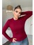 Kol Yırtmaçlı Bluz Bordo 3