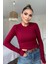 Kol Yırtmaçlı Bluz Bordo 4
