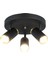 Vıtale 3 Lu Siyah-Antık Lak Plafonyer 3XGU10 1