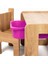 Tek Kişilik Çocuk Oyun, Aktivite ve Etkinlik Masası, Ceviz-Lila, 18MM 1.sınıf Mdf 2