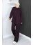 Oysho Kumaş Tunik Pantolon Ikili Takım 2164-01 Mürdüm 3