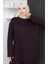 Oysho Kumaş Tunik Pantolon Ikili Takım 2164-01 Mürdüm 4
