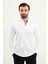 Düz Slim Fit Hakim Yaka Uzun Kollu Erkek Gömlek 1