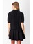 Kadın Kısa Kollu Örme Hırka 65917 Siyah 4