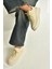 T274148309 Bej Kalın Tabanlı Bağcıklı Spor Ayakkabı Sneakers 1