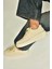 T274148309 Bej Kalın Tabanlı Bağcıklı Spor Ayakkabı Sneakers 4