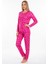 Bisiklet Yaka Süet Pijama Takımı 6002 Barbie 2