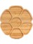 KC3030 Balsa 7 Bölmeli Bambu Sunumluk 30X30 cm – Doğal Ahşap Servis Tabağı 2