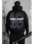 Erkek Siyah 13 Worlwıde 3 Iplik Şardonlu Kapüşonlu Kanguru Cepli Oversize Salaş Hoodie Sweatshirt 4