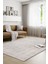 Yalın Modern Dokuma Halı Kaymaz Tabanlı Yıkanabilir Salon ve Oturma Odası Halısı 5577 Krem 1