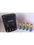 4 Adet Şarjlı 2100MAH Aa Kalem Pilpromo Paket +Sertec STC-9V Aa-Aaa Otomatik-Hızlı Pil Şarj Cihazı 9
