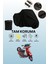 Siyah Honda Kinetic Dx Uyumlu Motor Branda, Koruyucu Örtü, Motosiklet Brandası 1