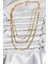 Erb 316L Çelik Gold Renk 3\&apos;lü Kadın Kolye 2