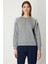 Kadın Omuzları Incili Sweat 66338 Gri 1