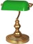 Banker Masa Lambası Yeşil Cam Eskitme Gövde E27 Duy Retro Dekoratif Masa Lambası (Ampul Hediyeli) 3