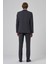 Erkek Füme Yünlü Slim Fit Mono Yaka Takım Elbise 5