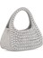 25YG586 Kadın Taşlı Abiye Çanta Gümüş 2