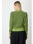 Kadın Sıfır Yaka Çizgili Hırka 63901 Yeşil 4