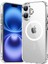 apple iPhone 16 Uyumlu Magsafe Şarj Özellikli Şeffaf Sert Pc Sararmaz Telefon Kılıfı 1