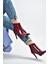 N372524408 Bordo Rugan Ince Topuklu Kadın Bot 5