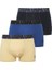 Erkek Lisanslı Uspa / Saks Mavi - Sarı - Lacivert Exclusive 3 Adet Boxer 1