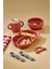 5'li Silikon Set / Bölmeli Mama Tabağı / Kase / Bardak / Diş Kaşıyıcı / Mama Kaşığı - Kiremit Rengi 6