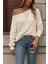 Kadın Uzun Kollu Tek Omuzu Açık Triko Bluz 3