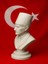 Boyanabilir 3D Baskı Atatürk Büstü | Pla Dekoratif Heykel Maket | Masaüstü Koleksiyon Figürü | Eğitim ve Ofis Dekoru | Hediyelik – Boyasız | 100x131x105.84 mm 1