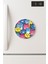 Desenli Temalı Yuvarlak Buzdolabı Magnet – 10X10 cm Süslü Kediler 1