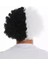 Bfs Siyah Beyaz Kıvırcık Afro Bonus Peruk Taraftar Bonus Saç 1
