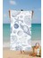 Deniz Minare Desenli Desenli Pamuk Plaj Havlusu – Desenli Tasarım – 75X150 cm 2