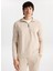 Fermuarlı Yaka Ekru Erkek Sweatshırt M4WM-SWT-1560 4