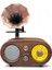 Gramafon Nostaljik Eskitme Radyo,bluetooth Özellikli Nostalji Gramafon Radyo 3