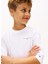Nakışlı Beyaz Erkek Çocuk T-Shirt KS0KS00655YBR 3