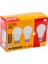 LED Ampul Beyaz Işık 3lü 1