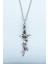 Kılıç Gümüş Kaplama Düz Zincir Kolye 1