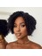 Siyah Kısa Afro Yan Tül Peruk 5