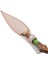 Çift Ağızlı Çerkez Bıçağı - Deri Kılıflı - Epoksi Sap - Büyük - Yeşil 3