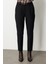 Kadın Beli Kemerli Dar Paça Pantolon 1013 Siyah 3