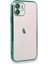 iPhone 12 Kılıf Lensli Silikon - Yeşil - MRS2525-8834 2