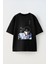 Seven Jungkook Baskılı Ünisex Pamuk Siyah Oversize T Shirt 1