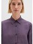 Tencel Tm Liyosel Karışımlı Çizgili Mor Gömlek 1211374-91373 6