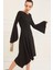 Kadın Siyah Asimetrik Kesim Elbise 19L6477 2
