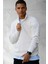 Erkek Ekru Beyaz Fermuarlı Balıkçı Yaka Kışlık Triko Kazak 2
